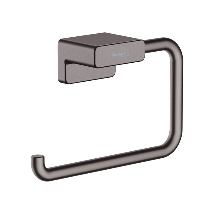 hansgrohe AddStoris Toilet Paper Holder without Cover, brushed black chrome
