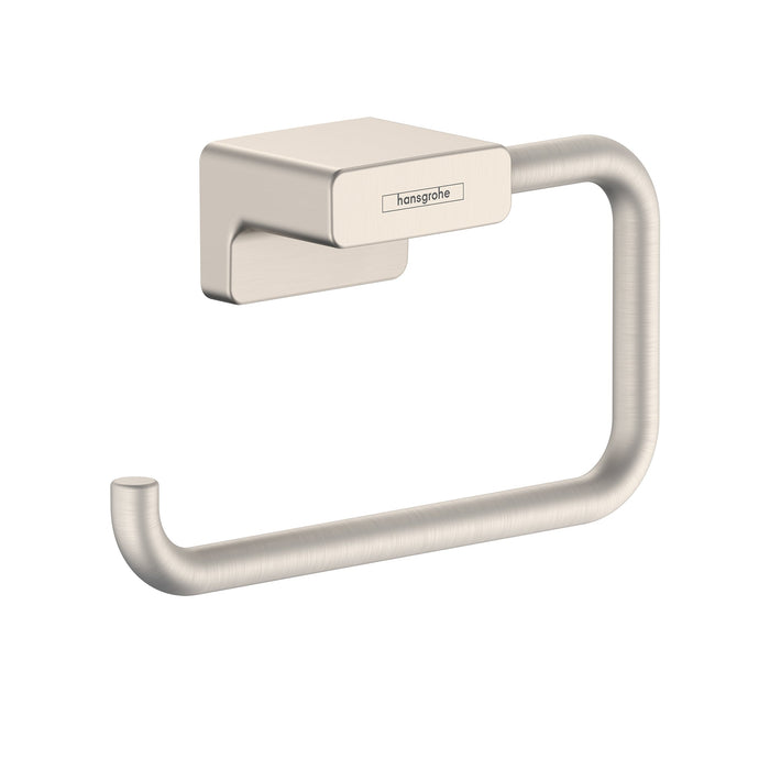 hansgrohe AddStoris Toilet Paper Holder without Cover, brushed nickel