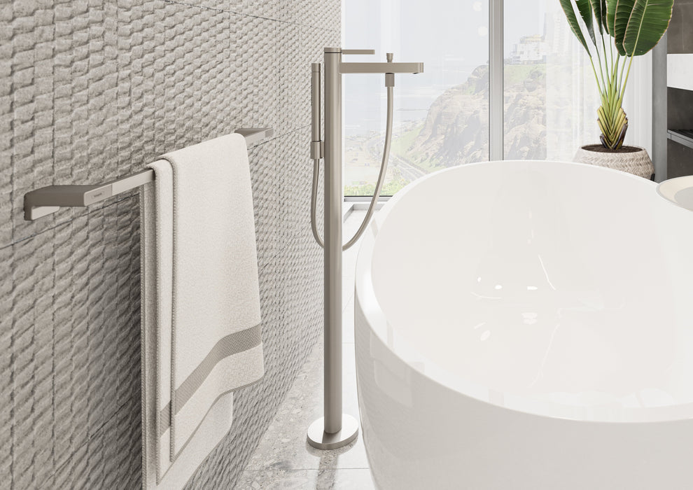 hansgrohe AddStoris Toilet Paper Holder without Cover, brushed nickel - view 2