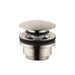 hansgrohe Push-Open Sink Drain, brushed nickel