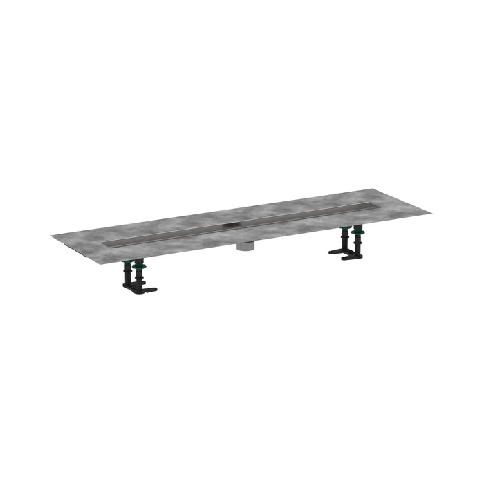 hansgrohe RainDrain 2" outlet 35 1/4" (900mm), brushed stainless steel