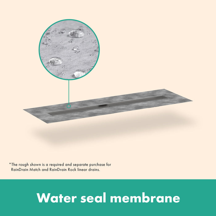 hansgrohe RainDrain 2" outlet 47 1/4" (1200mm), brushed stainless steel - view 2