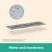 hansgrohe RainDrain 2" outlet 47 1/4" (1200mm), brushed stainless steel - view 2