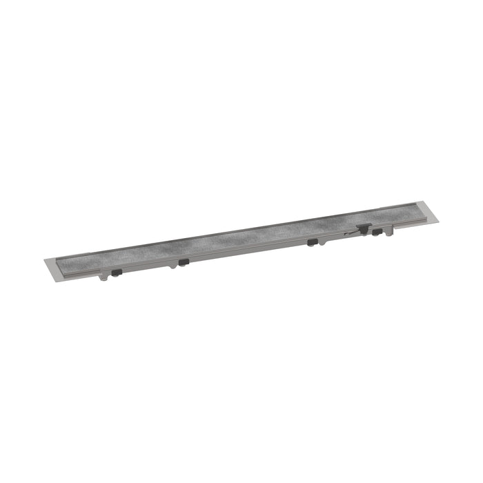 hansgrohe RainDrain Rock Trim Flex 23 5/8" Cut to Size and Tileable, nature stone