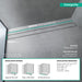 hansgrohe RainDrain Rock Trim Flex 39 3/8" Cut to Size and Tileable, nature stone - view 4
