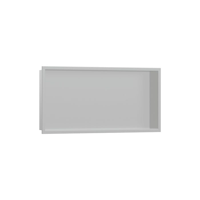 hansgrohe XtraStoris Original Wall Niche with Integrated Frame 12"x 24"x 4", concrete grey