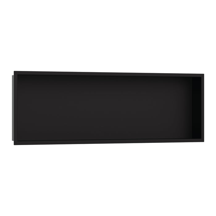 hansgrohe XtraStoris Original Wall Niche with Integrated Frame 12"x 36"x 4", matte black