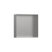 hansgrohe XtraStoris Minimalistic Wall Niche with Open Frame 12"x 12"x 4", brushed stainless steel
