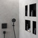 hansgrohe XtraStoris Minimalistic Wall Niche with Open Frame 12"x 12"x 4", matte black - view 6