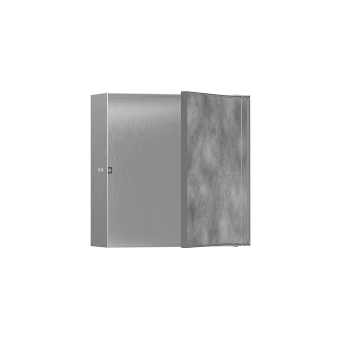 hansgrohe XtraStoris Rock Wall Niche with Tileable Door 12"x 12"x 4"