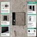 hansgrohe XtraStoris Rock Wall Niche with Tileable Door 12"x 12"x 5.5", brushed stainless steel - view 2