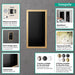 hansgrohe XtraStoris Individual Wall Niche Matte Black with Design Frame 12"x 6"x 4", brushed black chrome - view 2