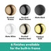 hansgrohe XtraStoris Individual Wall Niche Matte Black with Design Frame 12"x 6"x 4" - view 5