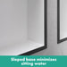 hansgrohe XtraStoris Individual Wall Niche Matte White with Design Frame 12"x 6"x 4", matte black - view 3