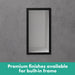 hansgrohe XtraStoris Individual Wall Niche Matte White with Design Frame 12"x 6"x 4", matte black - view 5