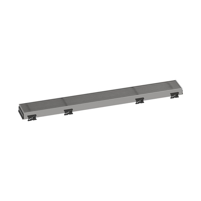 hansgrohe RainDrain Match Boardwalk Trim Boardwalk 23 5/8" with Height Adjustable Frame