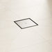 hansgrohe RainDrain Brilliance Point Drain Set 4"x 4" Trim Tileable Rear Cover and Rough, brushed stainless steel - view 5