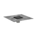 hansgrohe RainDrain Brilliance Point Drain Set 4"x 4" Trim Tileable Rear Cover and Rough, matte black