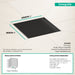 hansgrohe RainDrain Brilliance Point Drain Set 4"x 4" Trim with Height Adjustable Frame and Rough, brushed stainless...