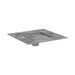 hansgrohe RainDrain Rock Point Drain Set 6"x 6" Trim with Rough, nature stone