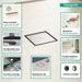 hansgrohe RainDrain Rock Point Drain Set 6"x 6" Trim with Rough, nature stone - view 2