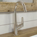 hansgrohe Logis Single-Hole Faucet 210 with Swivel Spout and Pop-Up Drain, 1.2 GPM, brushed nickel - view 2