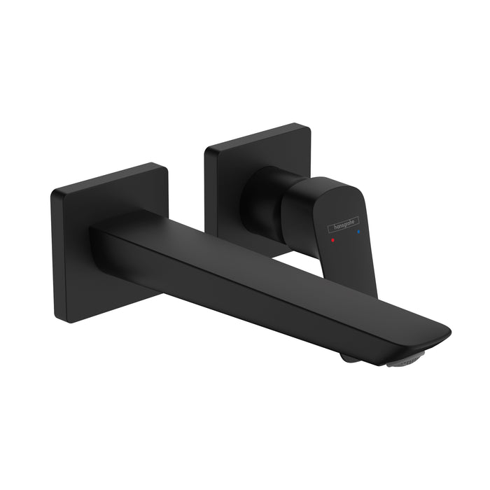 hansgrohe Logis Fine Wall-Mounted Single-Handle Faucet Trim, 1.2 GPM, matte black