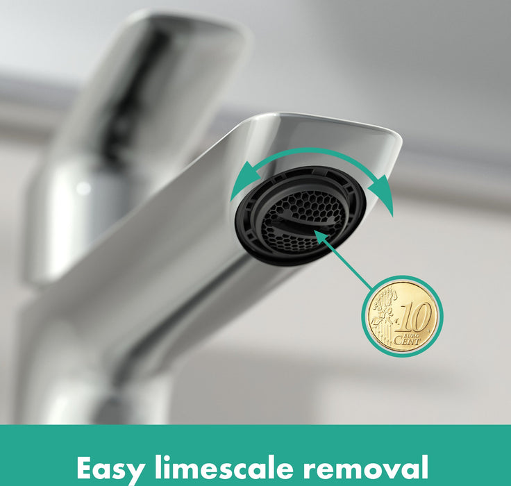 hansgrohe Logis Fine Wall-Mounted Single-Handle Faucet Trim, 1.2 GPM, matte black - view 5