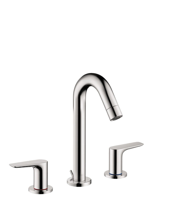 hansgrohe Logis Widespread Faucet 150 with Pop-Up Drain, 1.2 GPM, chrome