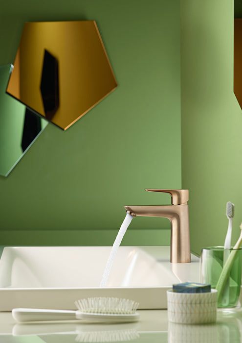 hansgrohe Talis E Single-Hole Faucet 110 with Pop-Up Drain, 1.2 GPM, brushed bronze - view 3