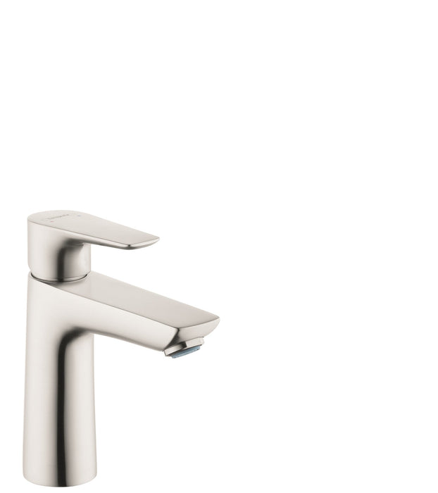 hansgrohe Talis E Single-Hole Faucet 110 with Pop-Up Drain, 1.2 GPM, brushed nickel