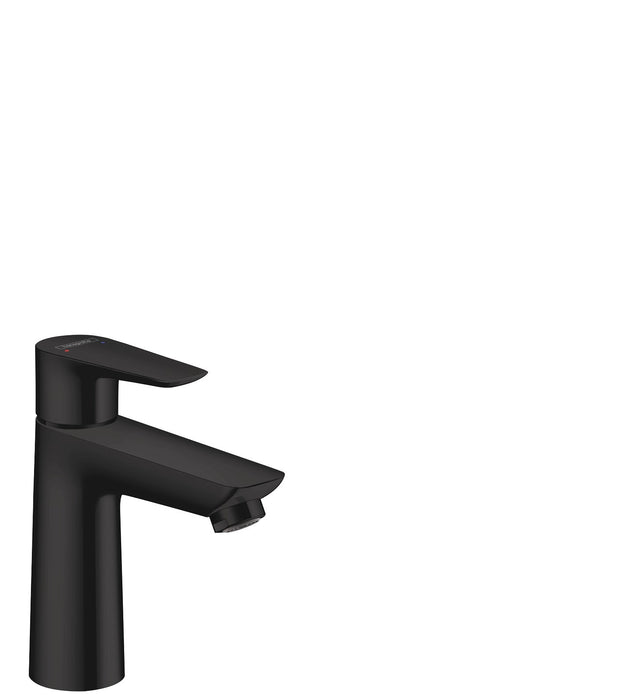 hansgrohe Talis E Single-Hole Faucet 110 with Pop-Up Drain, 1.2 GPM, matte black
