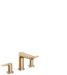 hansgrohe Talis E Widespread Faucet 150 with Pop-Up Drain, 1.2 GPM, brushed bronze