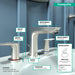 hansgrohe Talis E Widespread Faucet 150 with Pop-Up Drain, 1.2 GPM, brushed nickel - view 4