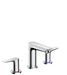 hansgrohe Talis E Widespread Faucet 150 with Pop-Up Drain, 1.2 GPM, chrome
