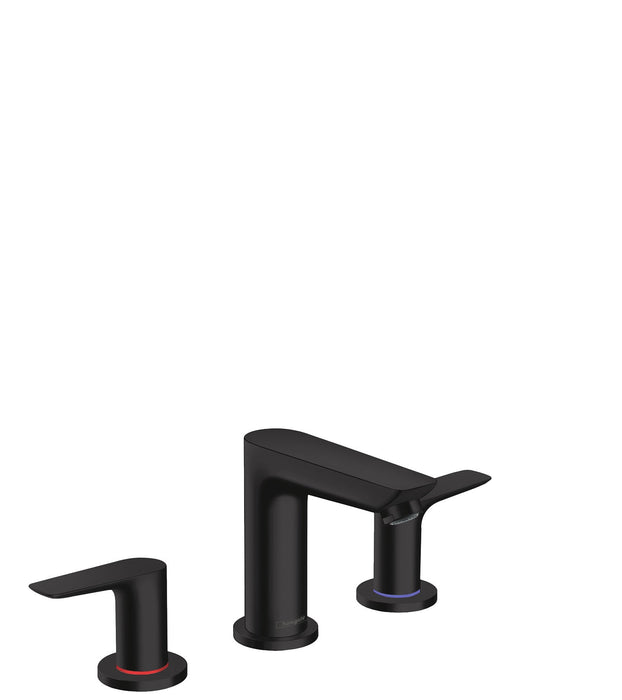 hansgrohe Talis E Widespread Faucet 150 with Pop-Up Drain, 1.2 GPM, matte black