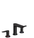 hansgrohe Talis E Widespread Faucet 150 with Pop-Up Drain, 1.2 GPM, matte black