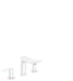 hansgrohe Talis E Widespread Faucet 150 with Pop-Up Drain, 1.2 GPM, matte white