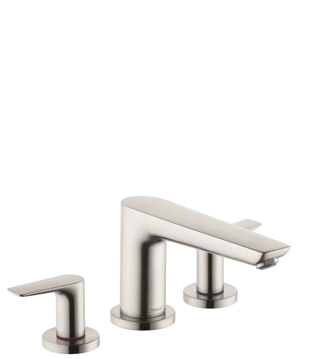 hansgrohe Talis E 3-Hole Roman Tub Set Trim, brushed nickel