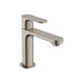 hansgrohe Rebris S Single-Hole Faucet 110 with Pop-Up Drain, 1.2 GPM, brushed nickel