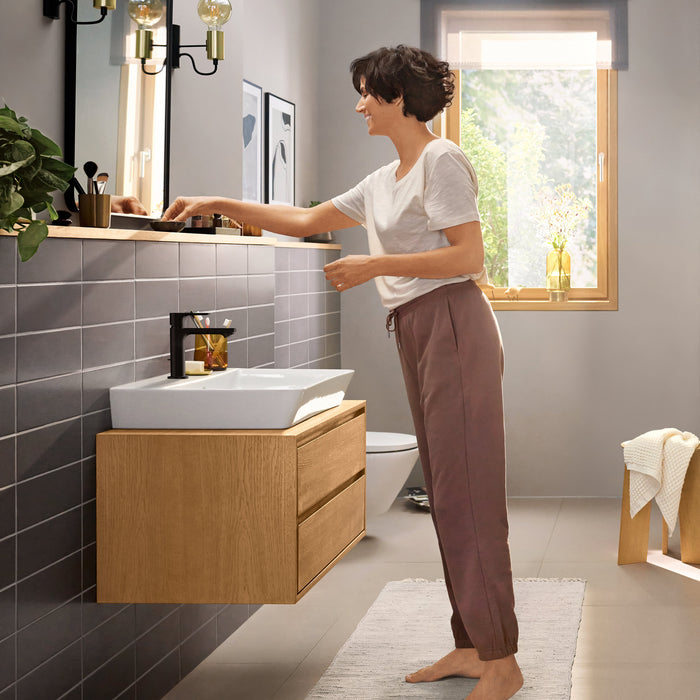 hansgrohe Rebris E Single-Hole Faucet 110 with Pop-Up Drain, 1.2 GPM