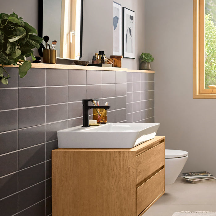 hansgrohe Rebris E Single-Hole Faucet 110 with Pop-Up Drain, 1.2 GPM