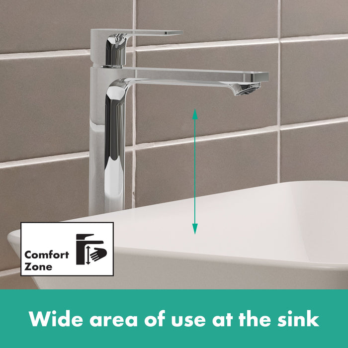 hansgrohe Rebris E Single-Hole Faucet 240, 1.2 GPM