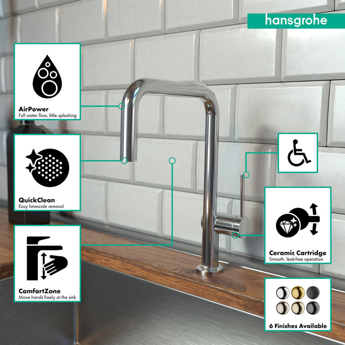 hansgrohe Talis N Kitchen Faucet, U-Style 1-Spray, 1.75 GPM, chrome - view 3