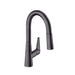 hansgrohe Talis S Prep Kitchen Faucet, 2-Spray Pull-Down, 1.75 GPM, brushed black chrome