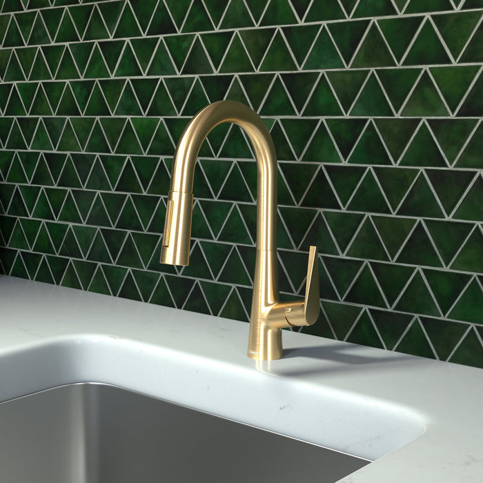 hansgrohe Talis S Prep Kitchen Faucet, 2-Spray Pull-Down, 1.75 GPM, brushed gold optic - view 2
