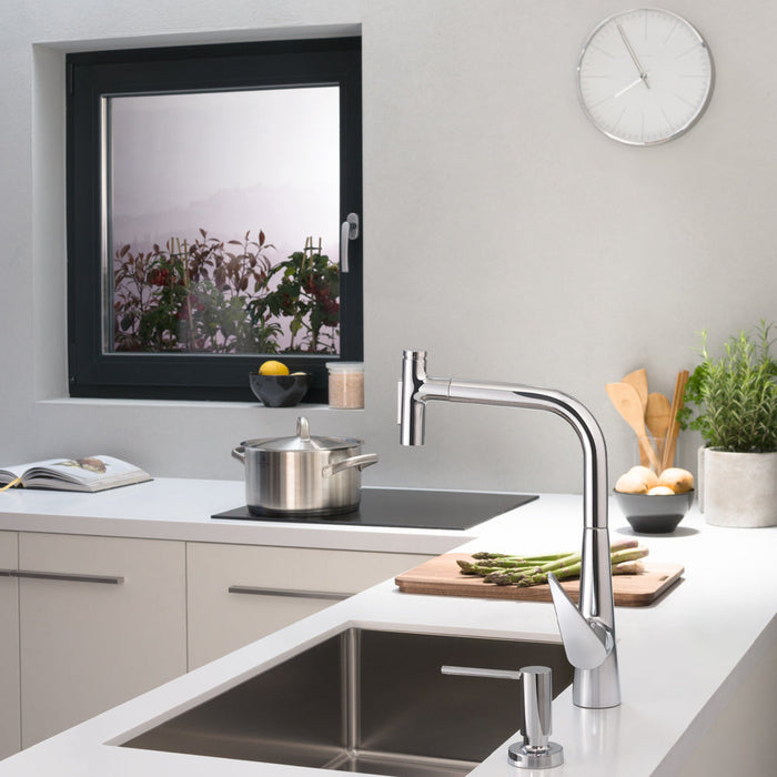 hansgrohe Talis Select S HighArc Kitchen Faucet, 2-Spray Pull-Out, 1.75 GPM, chrome - view 3