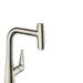 hansgrohe Talis Select S Prep Kitchen Faucet, 2-Spray Pull-Out, 1.75 GPM, stainless steel optic