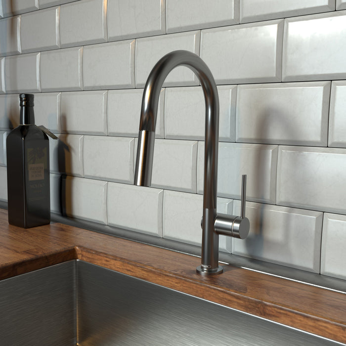 hansgrohe Talis N HighArc Kitchen Faucet, A-Style 2-Spray Pull-Down, 1.75 GPM