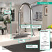hansgrohe Aquno Select HighArc Kitchen Faucet, 3-Spray Pull-Down, 1.75 GPM, chrome - view 4